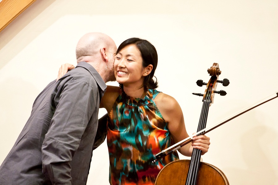 With composer Brett Dean at Yellow Barn music festival